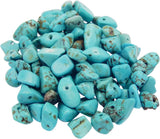 Julie Wang 450PCS Turquoise Irregular Chip Stone Beads 5-8mm Gemstones Crystal Loose Bead for Jewelry Making Bracelet Necklace D