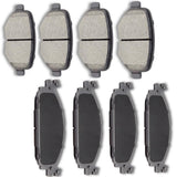 AUTOMUTO 8PCS Front & Rear Ceramic Disc Brake Pads Set D1508 D1377 For Ford Explorer Flex Taurus For Lincoln MKS MKT