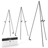 ARTEZA Display Stand, Pack of 3, 63-Inch Height, Black, Portable Easels for Trade Shows, Presentations, Art Displays