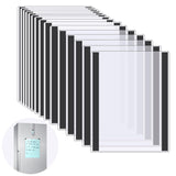 Nufiwra 15 Pcs 8 1/2 x 11 Rigid Magnetic Sign Holder Magnetic Frames Clear Plastic Paper Holder with Magnet Borders Magnetic