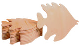 Creative Hobbies 3.5 Inch Unfinished Wooden Shapes - Ready to Paint or Decorate Fish Shape | 12 Pack