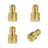 4 Pieces Lamp Finial for Lamp Shades Decorational Finial for Lamps Threaded Lamp Cap Knob for Table Lamps or Floor Lamps (Brass)