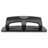 SWI74133 Swingline 74133 3Hole Punch, 20 Sheet Cap, 9/32Inch Hole,41/2Inch x12Inch x42/5Inch,BK