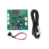 PWM Driver Module, DC 12V 24V 48V PWM 4-Wire Fan Temperature Controller with Digital Display 2 Channel Temperature Governor for 