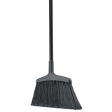 Libman Commercial 1115 Wide Commercial Angle Broom, Steel Handle, 15inch Wide, Black Handle (Pack of 6)