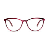 Peepers by PeeperSpecs Women's Bengal Cat Eye Reading Glasses, Magenta Horn, 3.50 + 3.5