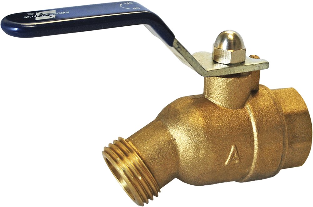 American Valve M76QT 3/4 Quarter Turn Hose Bibb FIP, 3/4-Inch