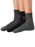 Bodycare MenS Cotton Casual Socks Pack Of 3 | Super Soft Cotton Elastane Stretchable Socks | Moisture Wicking Breathable Socks 