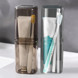 2Pcs Toothbrush Cup Toothbrush Travel Case, Travel Toothbrush Holder Case with Cover Portable Multifunctional Toothbrush Cover, 