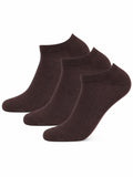 Bodycare Mens Solid Ankle Length Antibacterial & Super Soft Socks Pack Of 3 Brown
