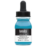 Liquitex Professional Acrylic Ink, 1oz (30ml) Jar, Cerulean Blue Hue