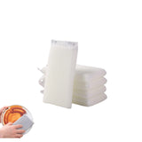 PLAYTHROUGH Mesh Net Dishwashing Sponge 5 Pcs, Mesh Bag Scrub Sponge for Clean Dishes Kitchenware, Non Scratch (White)