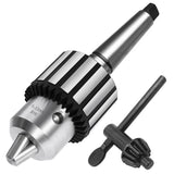 Earl Diamond Super Heavy Duty 1/2 Drill Chuck with Chuck Key and MT2 Shank | Morse Taper Arbor #2 (B16)