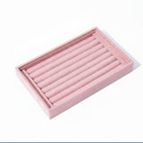 Heavenglow Band Display Stand Scratch Resistant Velvet Band Tray Earring Display Tray For Vanity Table, Pink|Crafts | Beads & Je