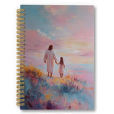 laveliabel Jesus with Girl Spiral Notebook, Christian Gifts for Women, LDS Church Journaling Notebooks, Jesus Christian Kids Col