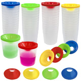 No Spill Paint Cups, 48pcs Paint Cups with Lids for Kids Suitable for Kids Paint, Spill Proof Paint Cups are Ideal for Classroom