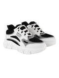 Shoetopia Casual Sporty Look Black Sneakers For Women & Girls /Uk4,Black,4,B0CBMRP3VL