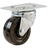 Shepherd Hardware 9478 21/2Inch Soft Rubber Swivel Plate Caster, 100lb Load Capacity