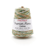 Premier Yarns Home Cotton Cone Yarn, Ideal Knitting and Crochet Supplies, Made of Recycled Cotton and Polyester, Woodland, 700 Y