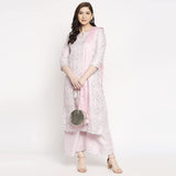 Anni Designer Women'S Cotton Straight Kurta With Palazzo & Dupatta (Doli Pink_Gsk_L_Pink_Large),Pink,L,,,