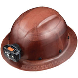 Klein Tools 60447 Hard Hat, Full Brim Class G KONSTRUCT Series Hard Hat with Rechargeable Headlamp, SweatWicking Sweatband, Top