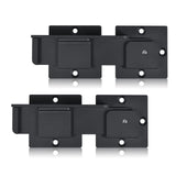 GreaTalent 7.5 Flip Gate Latch Lock with Padlock Hole 2Pack, 4mm Heavy Duty Aluminum Alloy Adjustable Door Latch for Sliding Swi