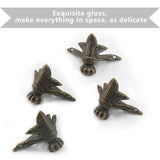 Hitefu Retro Furniture Feet Metal Feet for Jewelry Box,Bronze Antique Furniture Legs Claw Feet for Crafts,24Pcs Box Hardware Dec