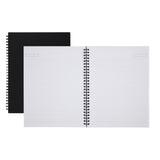 Office Depot Wirebound Notebook, Business, 7 1/4in. x 9 1/2in., 160 Pages (80 Sheets), Black, ODUS1402024
