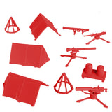 BMC Classic Plastic Army Men Playset Accessories - 10pc Military Camp - US Made