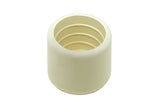 Shepherd Hardware 8753E Leg Tips 3/4Inch Inside Diameter Rubber Chair Leg Caps, 24 Pack, White
