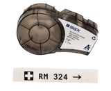Brady Authentic (M21500430) Clear Harsh Environment Polyester Label for Lab, Asset Tracking, Datacom Labeling, Black on Clear