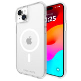 Case-Mate Tough iPhone 15 Plus Case - Clear [12ft Drop Protection] [Compatible with MagSafe] Magnetic Phone Cover for iPhone 15 