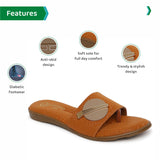 Ortho Joy Fancy Doctor Slipper For Women | Comfortable Fashionable Footwear For Women,Brown,7,B0BGBMYRB6