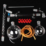 New 1000Ml 13Pcs Glass Distillation Apparatus Vacuum Distillation Equipment Chemistry Lab Glassware Kit -Like New