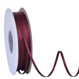 Ribest Burgundy Double Faced Satin Ribbon, 1/8 Inch 100 Yard Continuous Ribbon for Crafts Gift Wrapping Hair Bows Wedding Party 