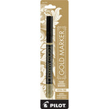 Pilot Gold Metallic Permanent Paint Marker, Extra Fine Point, Single Pen (41500)