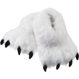 Meanplan Winter Animal Paw Shoes Funny Fluffy Bear Slippers Plush Bear Shape Claw Non Slip Slippers Unisex Cute Costume House Sh