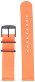 Timex TW7C06800 Two-Piece 20mm Orange Fabric Quick-Release Strap