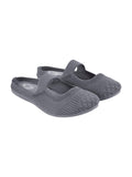 Shoetopia Comfortable Cozy & Chic Flat Grey Mules For Women & Girls /Eu42,Grey,9,B0F6TMGMJK