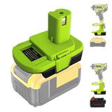 DM18RL Battery Adapter for Ryobi 18V Tools, Convert for Dewalt 20V or for Milwaukee M18 18V Battery to for Ryobi 18V Battery, wi