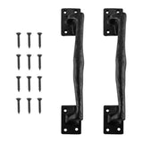 HOME MASTER HARDWARE 9 3/4 in Large Rustic Gate Handle Cast Iron Sliding Barn Door Handles Vintage Metal Gate Pull Handle Fence 