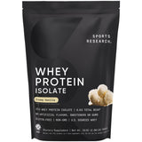 Sports Research Whey Protein Isolate - Sports Nutrition Protein Powder 25g per Serving - 2lb Bag Whey Protein - Chocolate Peanut
