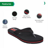 Ortho Joy Doctor Orthopedic Ladies Slippers/Mcr Chappals For Women,Black,8,B09PVFL5VX