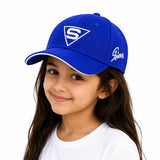 Vritraz S Letter Print Baseball Cap For Kids | Uv Protection Breathable Sun Hat | Adjustable Outdoor Sports Cap For Boys & Girls