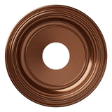Ekena Millwork 13OD x 3 1/2ID x 1 1/4P Traditional Thermoformed PVC Ceiling Medallion (Fits Canopies up to 7 1/2), Bright Coat D