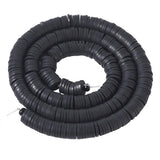 Cheriswelry 380-400pcs/strand 8mm Polymer Clay Beads Black Environmental Flat Round Disc Spacer African Heishi Beads Strand for 