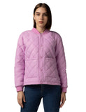 Fyltr Women'S Winter Puffer Jacket With Patch Pockets - Stylish Boxy Fit | Full Sleeves | Extended Placket | Snap Button | Casual Winterwear For Women,Royal Amethyst,Royal Amethyst,L