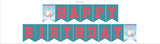 Funcart Unicorn Flower Happy Birthday Banner