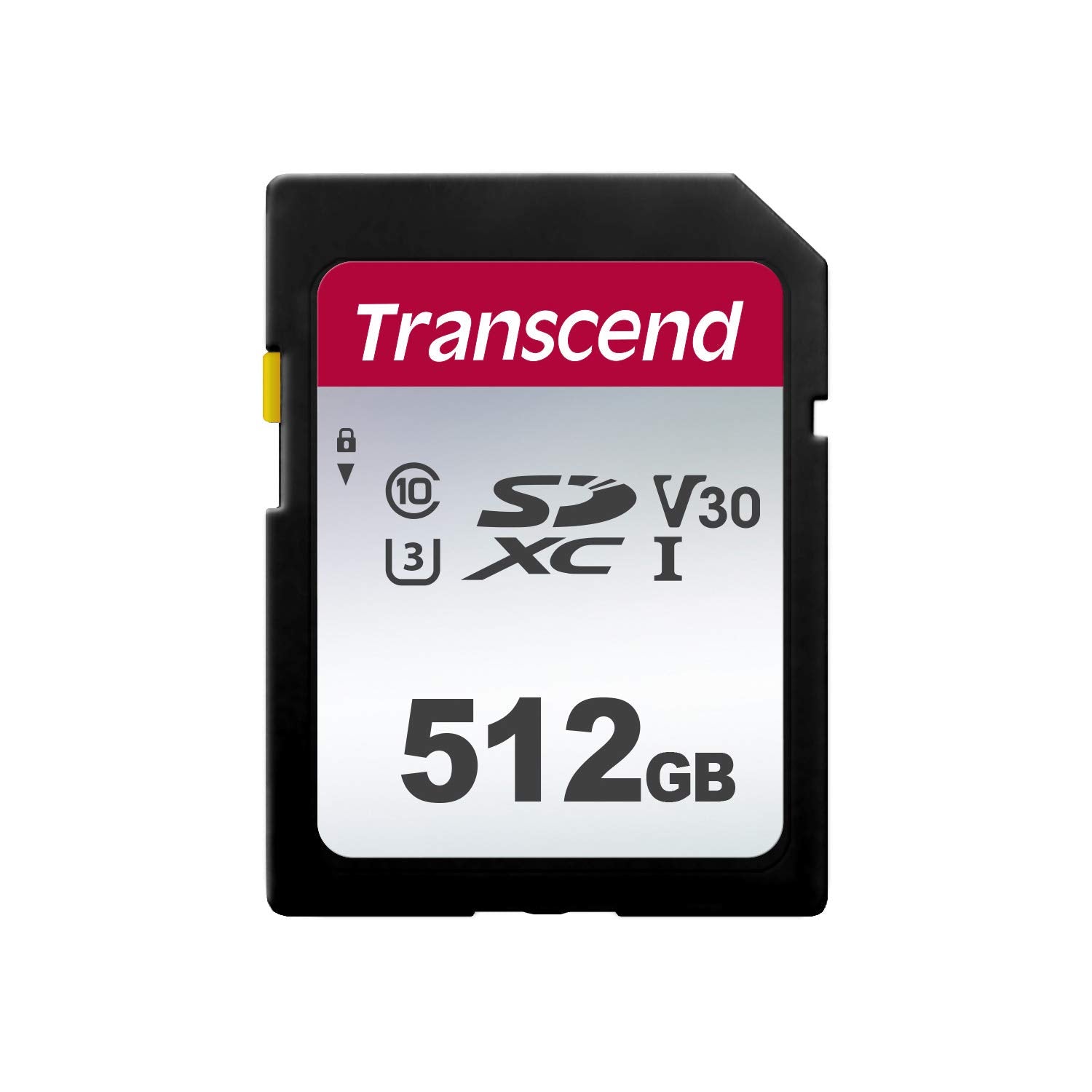Transcend TS512GSDC300S-E 512GB SDXC Class 10 UHS-I U3 V30 Memory Card