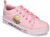 Shoetopia - Since 1998 Womens & Girls Pink Lace Up Trending Stylish Sneakers Shoes,Pink,6,B09J2TKZZF